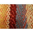 thumbnail image 3 of Thomas Collection Red Blue Orange Stripe Embroidered Throw Pillow - 11035, 3 of 5