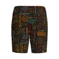 thumbnail image 5 of Gaeub Polynesian Turtles Printed Men's Short Pajama Pants, Lightweight Lounge & Sleep Bottoms Keep You Cool - 4X-Large, 5 of 9
