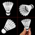 thumbnail image 2 of VGEBY 3800 Badminton Nylon Shuttlecocks , PVC Durable For Practicing & Competition | White , Pack Of 6, 2 of 5