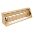 thumbnail image 6 of Fits 15" Baseboard Space, Wooden Corner Baseboard Register by Handua, Return Air Grille, External Length Decorative Air Supply Vent Cover, Pre-Finished Natural Red Oak [Face] Wood Air Diffuser, 6 of 9