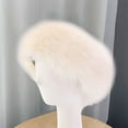 thumbnail image 4 of D-GROEE Warm Winter Hat Winter Faux Fur Ladies Hat Soft Fluffy Cozy Warm Unisex Headband Hat for Winter Outdoor Activities Elastic Anti-slip Ski Hat, 4 of 6