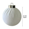 thumbnail image 3 of Rapeiae 1pcs Christmas Balls Flocked Christmas Tree 2.4inch Ornaments Plastic Balls Xmas Hanging Ornaments Decoration, 3 of 5
