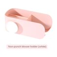thumbnail image 3 of ruzhgo Hair Dryer Rack No Drilling Bathroom Toilet Storage Rack Wall Hanging Hair Dryer Rack Home Storage Organizer Hairdryer Holder, 3 of 9