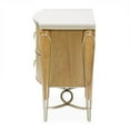 thumbnail image 5 of Michael Amini Villa Cherie Wood & Marble Nightstand - Caramel, 5 of 11
