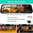 thumbnail image 5 of Erago Rear View Mirror Camera, Dash Cam Front and Rear Full Touch Screen  FHD 1080p for Car , Waterproof Backup WDR Camera, Night Vision, G-Sensor, Parking Moniter, 5 of 8