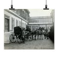 thumbnail image 2 of Print: Men In Uniform With Horse Drawn Carriage In Front Of Y?ld?z Palace, 2 of 4