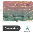 thumbnail image 2 of Sliced Rose Gold Metallic Foil Overlaid Bath Rugs 16x24 Inch Non Slip Bath Mat Quick Dry Absorbent Thin Bath Rug Fit Under Door Washable Bath Floor Rugs for Bathroom Bathtub Sink,Multi 2, 2 of 6