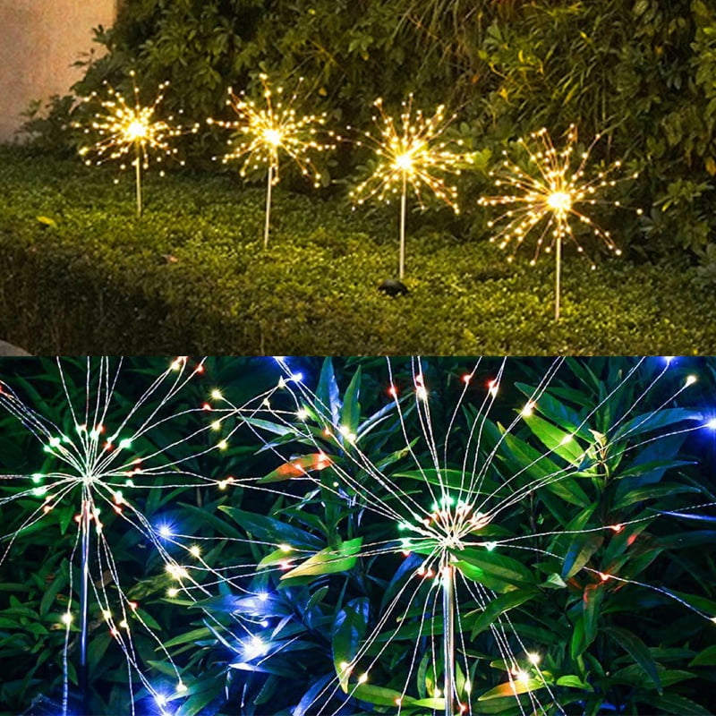 Solar Fireworks Lights, Outdoor Solar Garden Lights, 35 Copper Wires