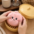 thumbnail image 5 of MInHoues Mystery Plush Dumpling Squishies, 5.9" Sensory Stress Relief Steamed Dumpling Stuffed Toys, Giant Dumpling Fidget Toys for Kids Adults Anxiety Relief Party Favor, 5 of 5