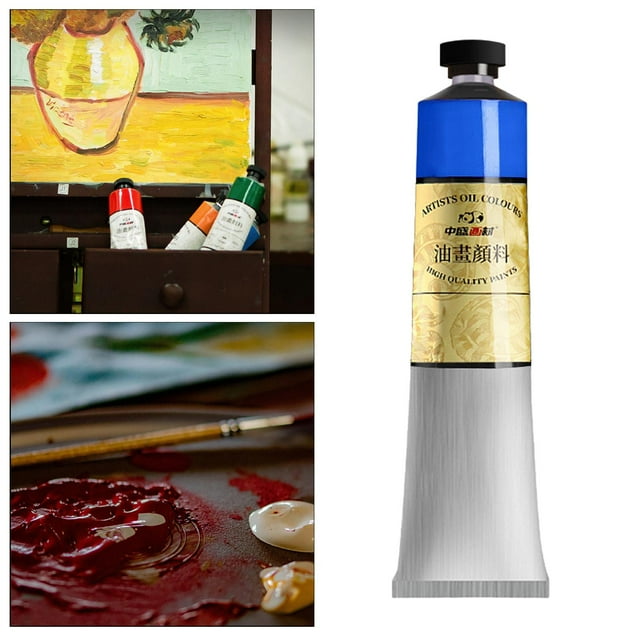 Pintura al artística en grandes tubos de 170ml-colores para artistas, estudiantes, principiantes- de en - Azul perfecl Tubo de pintura al óleo