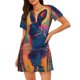 thumbnail image 1 of Balery Neon Rabbit In Archway Camisón de manga corta con cuello redondo para mujer, cómodo y elegante., 1 of 6