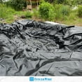 thumbnail image 6 of Fencer Wire 4 mil Black Plastic Sheeting, Roll of Heavy-Duty Plastic Sheet, Polyethylene Vapor Barrier Plastic Sheeting, Black Painters Tarp, Black Plastic Tarp, Multi-Purpose, 4' x 100', 6 of 8