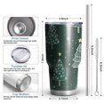thumbnail image 6 of 30oz Dark Green Christmas Tree Pattern Tumblers Stainless Steel Tumbler with Lid and Straw,Vacuum Insulated Double Wall Travel Tumbler Cups Mug with Cleaning Brush for Coffee,Tea, 6 of 7