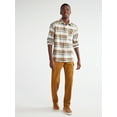 thumbnail image 2 of Free Assembly Men's Stretch Oxford Tartan Shirt with Long Sleeves, Sizes XS-3XL, 2 of 7