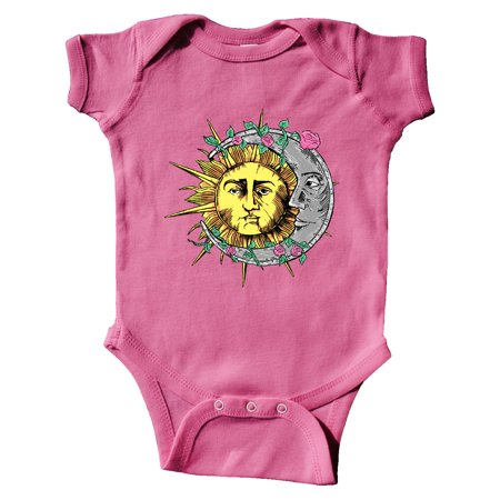 

Inktastic 1st Day of Spring Sun and Moon Equinox with Pink Flowers Gift Baby Boy or Baby Girl Bodysuit