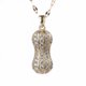 thumbnail image 1 of Cadena de cuello de cacahuete Chic Pearl Collar con incrustaciones de clavícula delicada Cadena de clavícula Decoración, 1 of 4