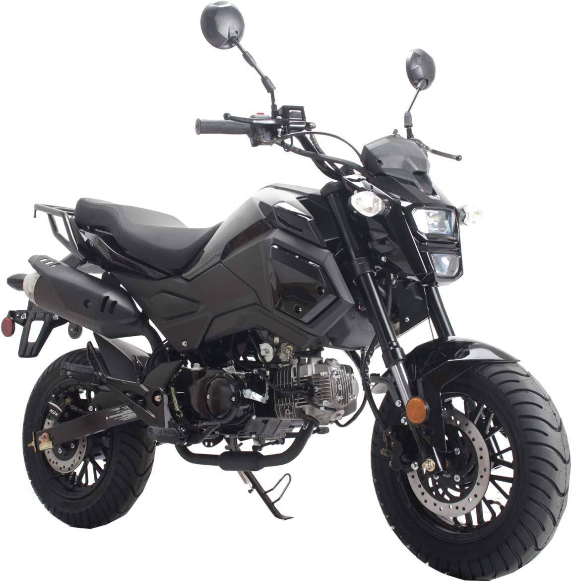 HHH Upgraded New 125cc Motorcycle Bike VADER 125 HELLCAT Dual Sports 125cc Motorcycle Bike Youth Adults Gas Motorcycle Big Headlights ( RED )