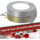 thumbnail image 2 of 2 rolls of 25 size wide sparkling ribbons (2cm gold, silver) ribbons Gold ribbons Christmas ribbons Decorative ribbons for gift packaging, making bows, 2 of 5