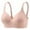 Pink, variant on High Support Sports Bras for Women Seamless Bras for Women No Underwire, Wireless Bras Smoothing Soft V Neck Full Cover Comfort Bra with Adjustable Strap Everyday Bras Black L