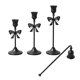 thumbnail image 4 of 3 piezas de candelabros navideños, decoración de candelabros, soporte para velas para, 4 of 9