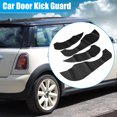thumbnail image 2 of Unique Bargains 1 Set Door Anti Kick Pad Stickers Carbon Fiber Pattern Protector Guard for BMW MINI Cooper F55 2022 2023, 2 of 7