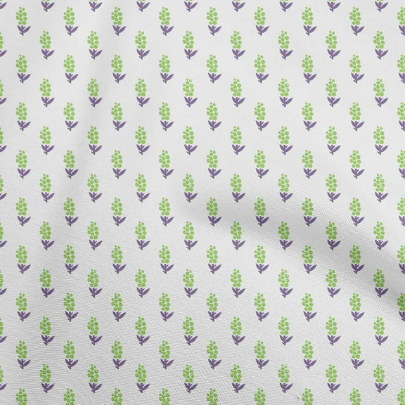 oneOone Polyester Spandex Green Fabric Dot Sewing Craft Projects Fabric Prints By Yard 56 Inch Wide