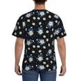 thumbnail image 2 of Rocae Daisies Flowers for Men's Moisture-Wicking Crew Tee - T-Shirt for Sports, Outdoor Activities, and Casual WearLarge, 2 of 9