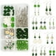 thumbnail image 1 of Kit para hacer aretes de San Patricio con 10 pares de cuentas y temática verde, con dijes de trébol de cuatro hojas, 1 of 7