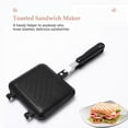 thumbnail image 4 of Toasted Sandwich Maker Non-stick Grilled Sandwich Panini Maker With Insulated Handle Hot Sandwich Maker Grilled Cheese Machine, 4 of 5