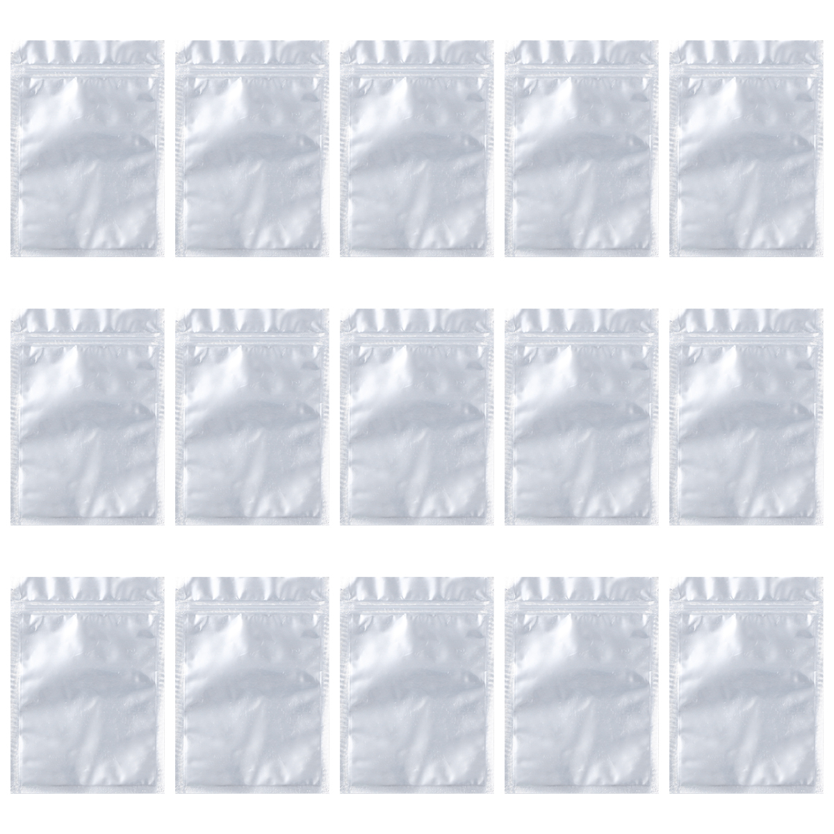 50 Pcs Sacs Alimentaires Translucides à Fermeture Éclair Sacs de Compression sous Vide Sacs de Conservation