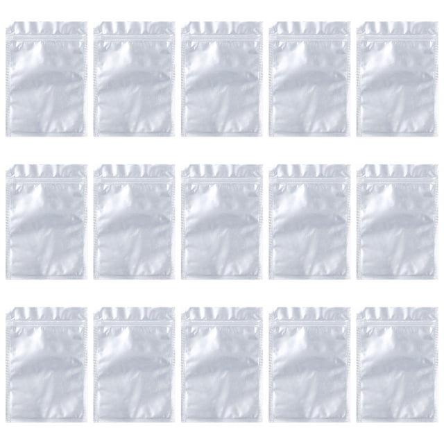 50 Pcs Sacs Alimentaires Translucides à Fermeture Éclair Sacs de Compression sous Vide Sacs de Conservation