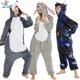 thumbnail image 2 of Kigurumi-Pijama de franela para adultos, mono de alta calidad con diseño de Lobo, conejo, unicornio, para fiesta de Halloween, novedad, 2 of 6