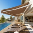 thumbnail image 4 of BETISEF 10' x 8' Patio Retractable Awning Outdoor Sun Shade Shelter Canopy Water UV/Heat Resistant with Crank Handle for Deck, 4 of 8