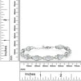 thumbnail image 4 of Gem Stone King 925 Sterling Silver Bracelet for Women Set with Moissanite (9.10 Cttw), 4 of 5