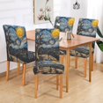 thumbnail image 2 of Yayeee 2 Pack Dining Chair Covers Stretch Parson Chairs Slipcovers Seat Protector, Swirling Starry Sky, 2 of 6