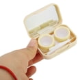 thumbnail image 4 of Unique Bargains 1 Set Contact Lens Case Cat's Paw Lens Storage Case Beige, 4 of 5