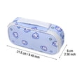 thumbnail image 3 of Large Capacity Colored Canvas Storage Pouch Marker Pen Pencil Case Cute Transparent Stationary Organizer Pen Bag Box Storage Container for Organizing School Supplies Kit for Adult Office College, 3 of 4