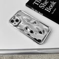thumbnail image 5 of Luxury plating 3D Lunar crater bumper soft silicon phone case for iphone 15 14 13 12 11 Pro Max Plus XS X XR Cute Back Cover, 5 of 5