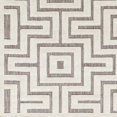 thumbnail image 4 of Hauteloom Zevi Living Room, Bedroom Patio Outdoor Area Rug - Contemporary - Gray, Off White - 5'3" x 7', 4 of 5