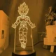 thumbnail image 3 of Lámpara 3D de Dragon Ball Z, figura de Vegeta, Super Saiyan, Monkey King, Goku, Jiren, Broly, lámpara de mesa de Anime, luz nocturna LED, regalo, nuevo, 3 of 5