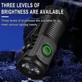 thumbnail image 5 of 2PCS Rechargeable Mini LED Flashlight, Lumen High Bright 3-LED Pocket Light with Clip, IPX4 Waterproof, for Camping, Hiking, Emergency, Car Repairing & Outdoor Use, 5 of 6