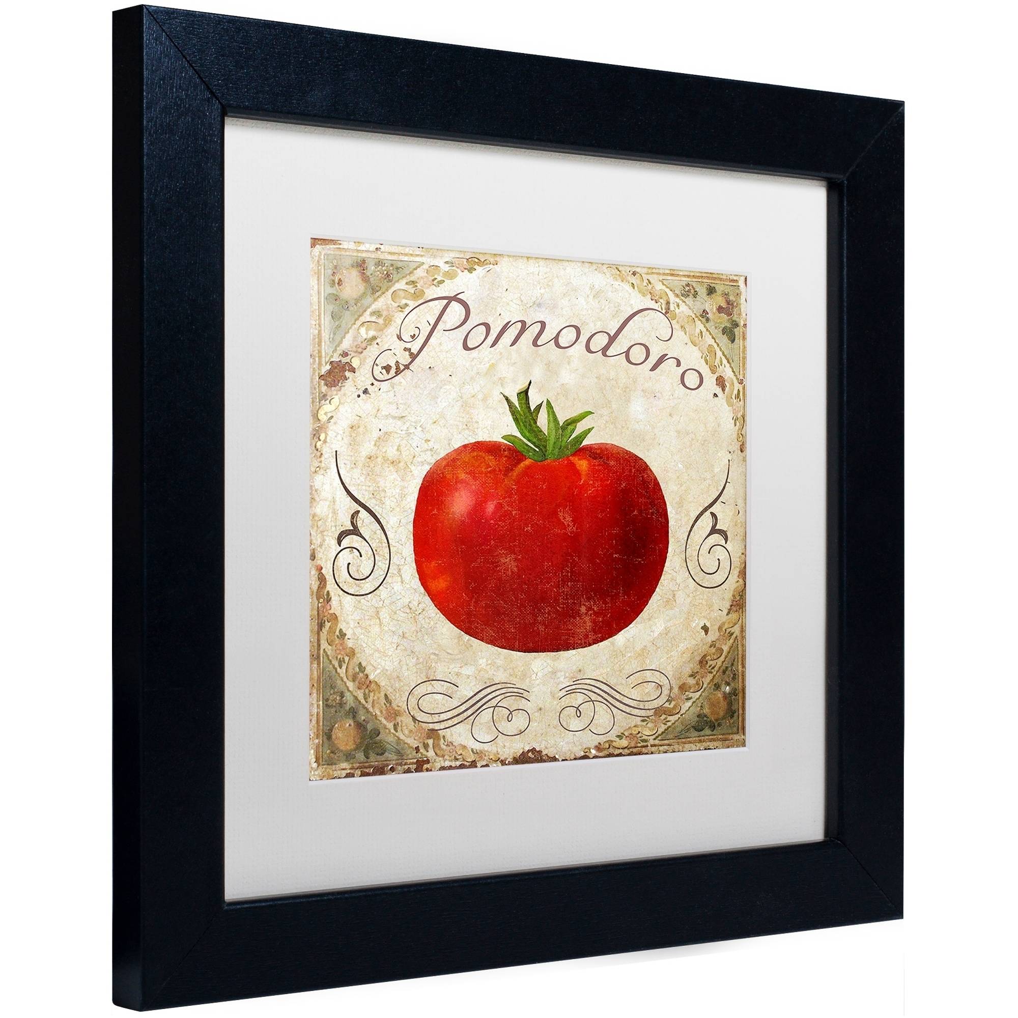 Trademark Fine Art "Mangia II" Canvas Art by Color Bakery White Matte, Black Frame