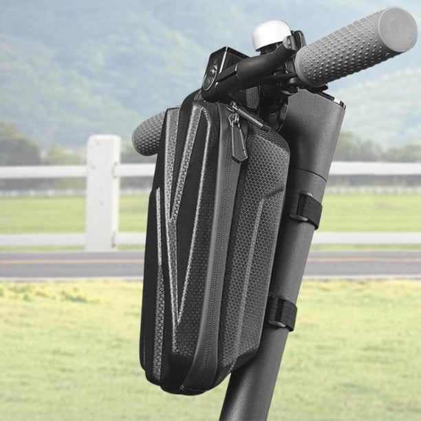 Bolsa frontal para colgar en maletero de tu bicicleta eléctrica, gran capacidad, multiusos, accesorios de liberación rápida, carcasa rígida