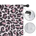 thumbnail image 4 of Blackout Kids Curtains,Pink and Black Of Leopard Print Childrens Insulated Curtains Set Of 2,Bedroom Essentials,Toddler Room Decor 42"x54", 4 of 5