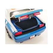 2010 Dodge Challenger SRT8, Blue and White - Acme A1806018 - 1/18 scale Diecast Model Toy Car