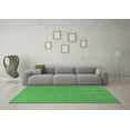 thumbnail image 3 of Ahgly Company Indoor Square Solid Emerald Green Modern Area Rugs, 5' Square, 3 of 4