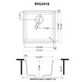 thumbnail image 2 of Ruvati RVG2018BK 17 x 17 in. Granite Composite Undermount Single Bowl Wet Bar Prep Sink, Midnight Black, 2 of 7