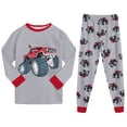 thumbnail image 5 of GCETTIC Boys Pajama Set 2 Piece Long Sleeve Pants Cartoon Print Sleepwear Light Gray, Size 5-6 Years, 5 of 9
