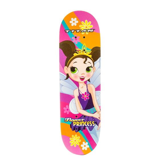 Titan Flower Princess 28-Inch Girls' Complete Skateboard