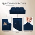 thumbnail image 5 of Easy-Going Stretch Recliner Sofa Slipcover for 3 Cushion Couch with Pocket, Couch Covers for Pets, Navy (Sofa not included), 5 of 7